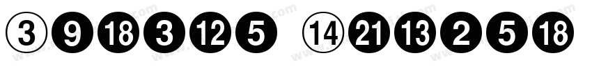 Circle Number G Regular字体转换